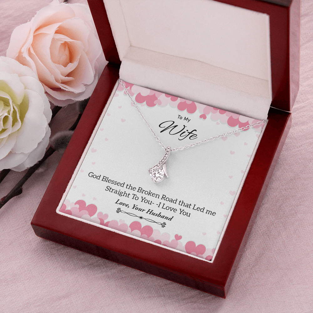 To My Wife | God Blessed The Broken Road 💖✨ | Jewelry | C30084TG, C30084TR, lx-C30084, PB23-WOOD, PROD-1879349, PT-930, TNM-1, USER-43062 | TageUnlimited