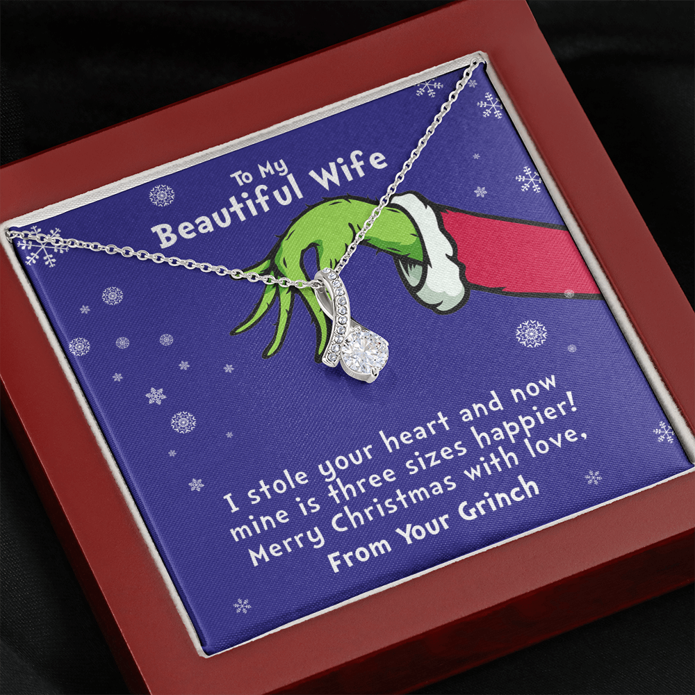 To My Beautiful Wife | Merry Christmas 💖💓 | Jewelry | C30084TG, C30084TR, lx-C30084, PB23-WOOD, PROD-1572581, PT-930, TNM-1, USER-43062, WARRANTY-UPSELL | TageUnlimited