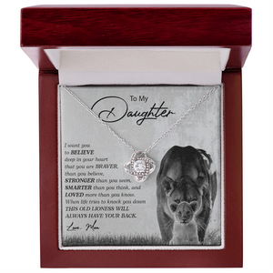 To My Daughter | I Want You To Believe Deep In Your Heart | Jewelry | C30011TG, C30011TR, lx-C30011, PB23-WOOD, PROD-2249212, PT-922, TNM-1, USER-43062 | TageUnlimited
