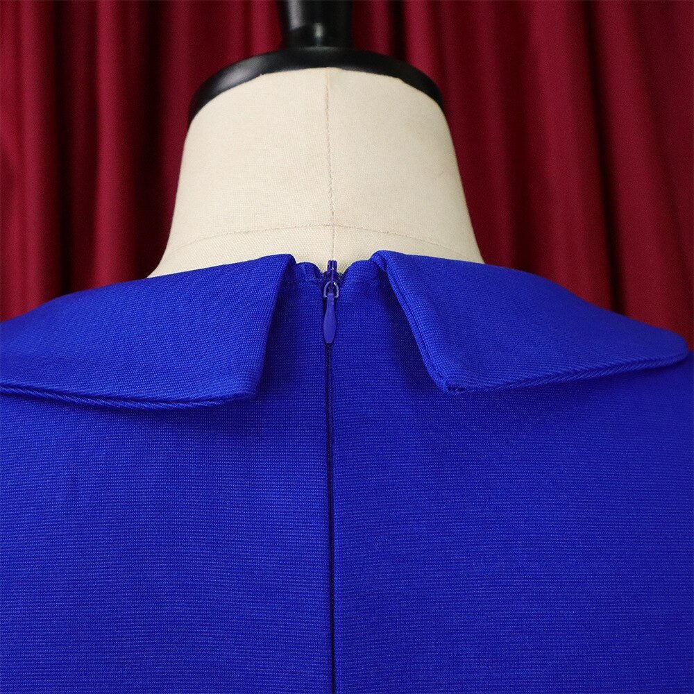 Autumn Winter New Dresses for Women Office Ladies Bodycon Solid Full Sleeve High Waisted Elegant Business Work Dress Midi Cloth | 0 | TageUnlimited