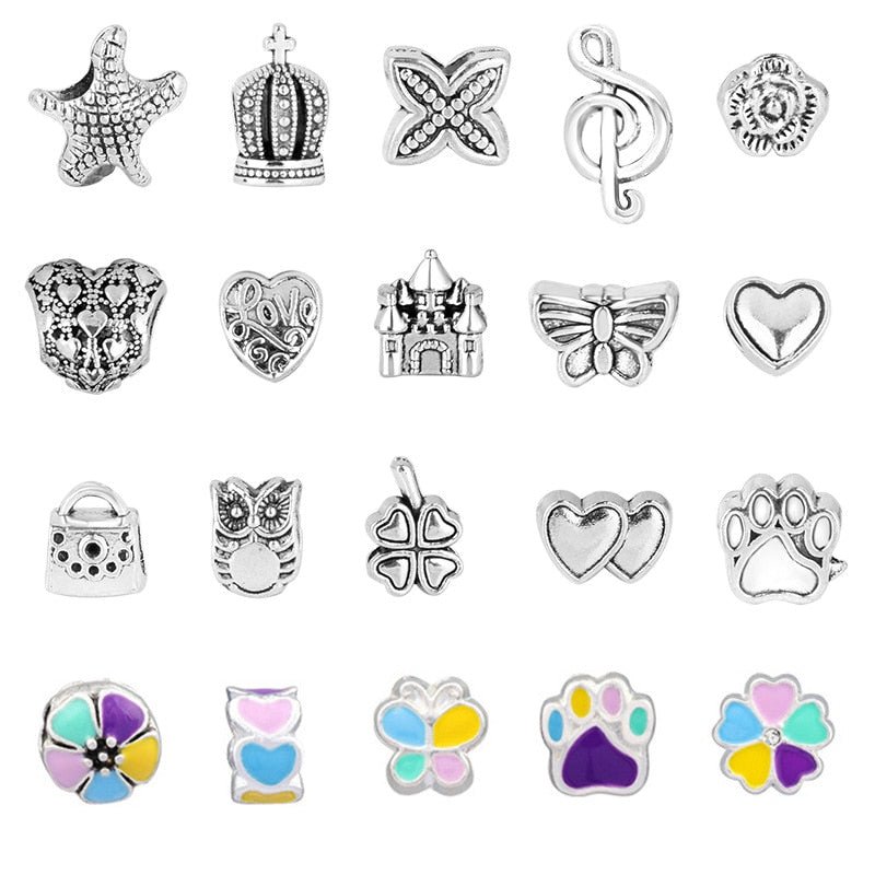 Bracelet Kit for Women DIY Jewelry Making Accessories Metal Charms Set for Kids Handmade Macroporous Beads Trend Hand String New | 0 | Tage-Active
