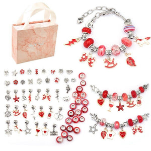 Bracelet Kit for Women DIY Jewelry Making Accessories Metal Charms Set for Kids Handmade Macroporous Beads Trend Hand String New | 0 | Tage-Active