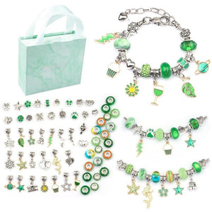 Bracelet Kit for Women DIY Jewelry Making Accessories Metal Charms Set for Kids Handmade Macroporous Beads Trend Hand String New | 0 | Tage-Active