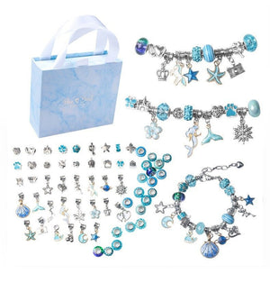 Bracelet Kit for Women DIY Jewelry Making Accessories Metal Charms Set for Kids Handmade Macroporous Beads Trend Hand String New | 0 | Tage-Active