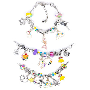 Bracelet Kit for Women DIY Jewelry Making Accessories Metal Charms Set for Kids Handmade Macroporous Beads Trend Hand String New | 0 | Tage-Active