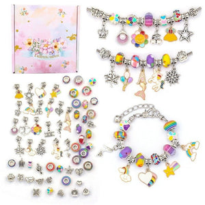 Bracelet Kit for Women DIY Jewelry Making Accessories Metal Charms Set for Kids Handmade Macroporous Beads Trend Hand String New | 0 | Tage-Active