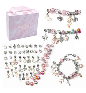 Bracelet Kit for Women DIY Jewelry Making Accessories Metal Charms Set for Kids Handmade Macroporous Beads Trend Hand String New | 0 | Tage-Active