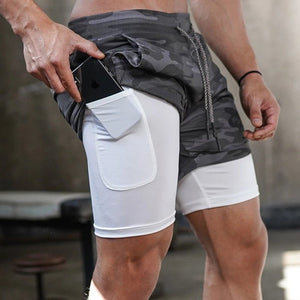 Camo Running Basketball Shorts Men Gym Sports Shorts 2 In 1 Quick Dry Workout Training Gym Fitness Jogging Pants Breathable | TageUnlimited