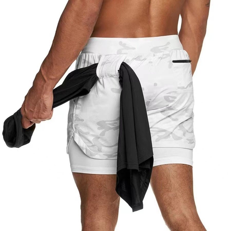 Camo Running Basketball Shorts Men Gym Sports Shorts 2 In 1 Quick Dry Workout Training Gym Fitness Jogging Pants Breathable | TageUnlimited