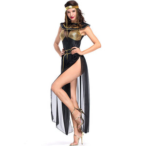 Carnival Party Halloween Egyptian Cleopatra Costume Women Adult Egypt Queen Cosplay Costumes Sexy Golden Fancy Dress | Tage-Active