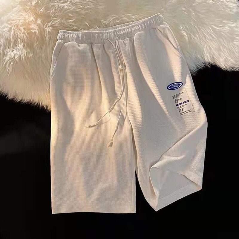 Casual Shorts Men Summer Thin Joggers Knee Length Trendy Loose Handsome Patches Harjauku Daily Stylish Male | TageUnlimited