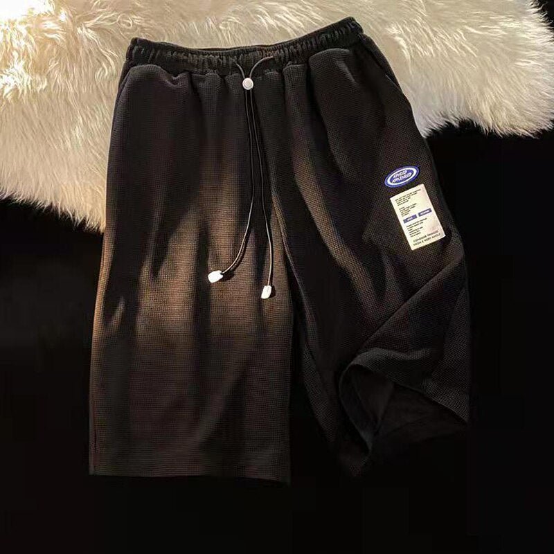Casual Shorts Men Summer Thin Joggers Knee Length Trendy Loose Handsome Patches Harjauku Daily Stylish Male | TageUnlimited