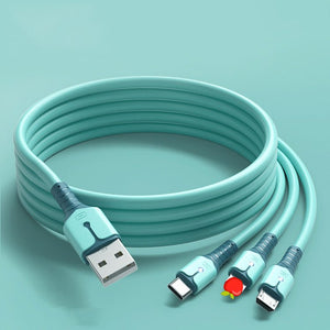 Cell Phone Cable Usb Charger Fast Charging lighting 3 in 1 Mobile Data Cable | Tage-Active