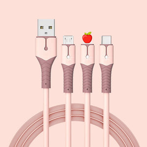 Cell Phone Cable Usb Charger Fast Charging lighting 3 in 1 Mobile Data Cable | Tage-Active