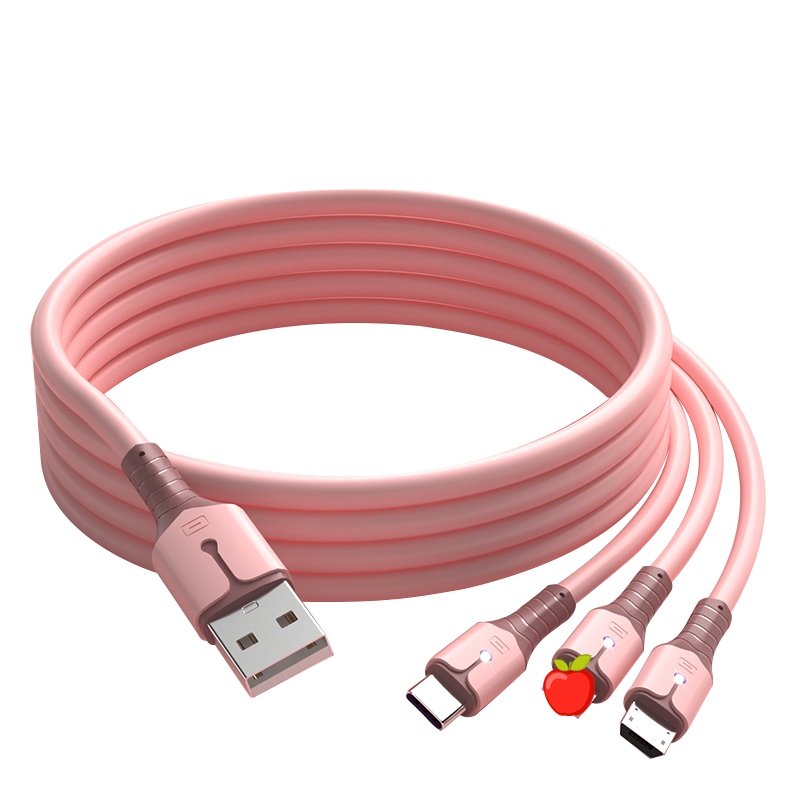 Cell Phone Cable Usb Charger Fast Charging lighting 3 in 1 Mobile Data Cable | Tage-Active