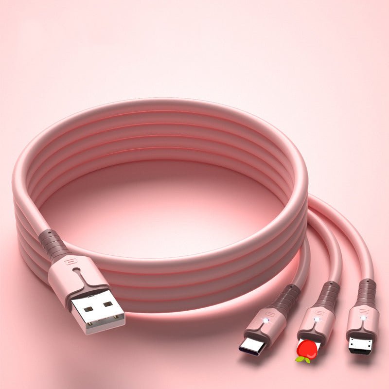 Cell Phone Cable Usb Charger Fast Charging lighting 3 in 1 Mobile Data Cable | Tage-Active