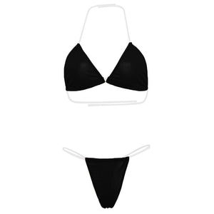 Ladies Bikini Set New Fashion Women Swimsuit Sexy Simple Transparent Strap Biquini Set Casual Thin Slim Beachwear | TageUnlimited