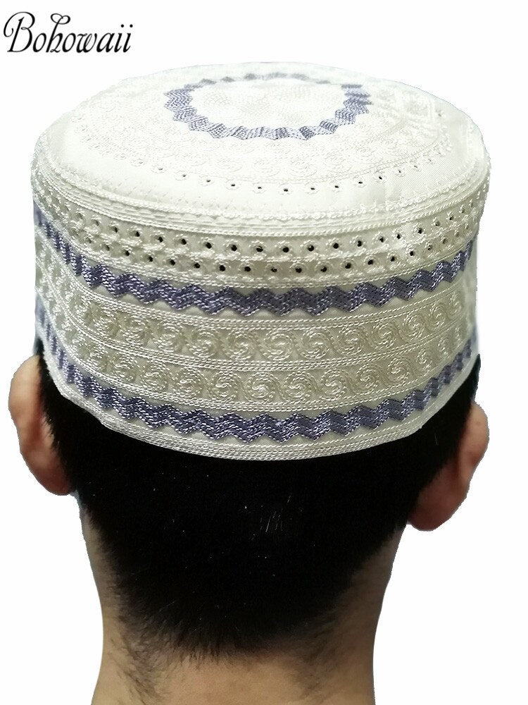 Classic Muslim Men Kippah Jewish Saudi Chapeau Musulman Homme Crochet Kufi Hat Turkish Prayer Cap Gorro Arabe Hombre Bonnet | TageUnlimited