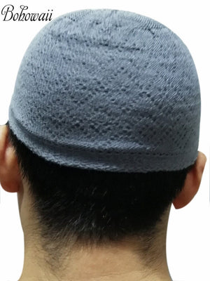 Classic Muslim Men Kippah Jewish Saudi Chapeau Musulman Homme Crochet Kufi Hat Turkish Prayer Cap Gorro Arabe Hombre Bonnet | TageUnlimited