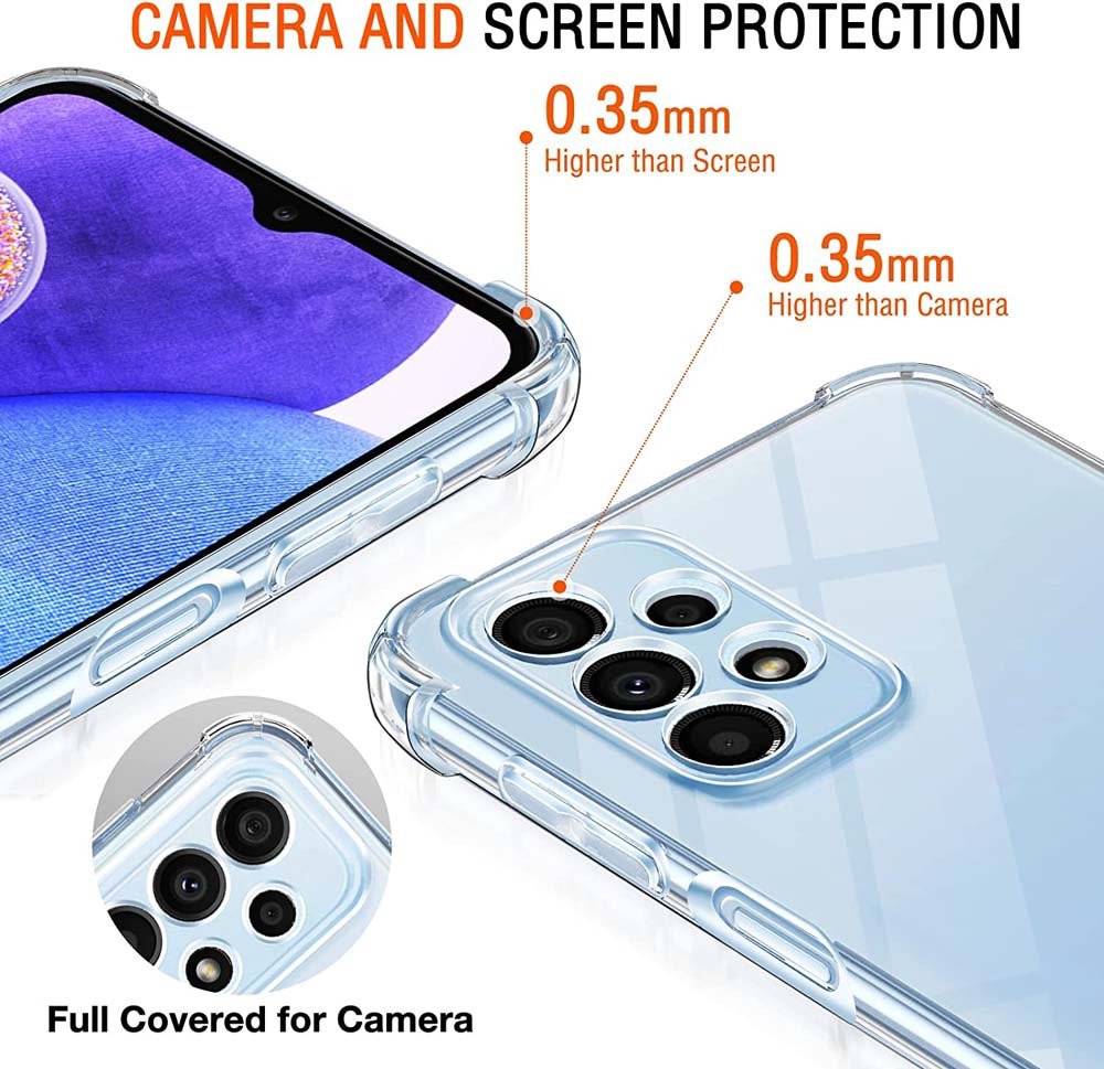 Clear Case For Samsung Galaxy A23 5G Case A13 4G A23 A33 5G A73 Thick Shockproof Soft Silicone Phone Cover for Samsung A53 5G | 0 | TageUnlimited