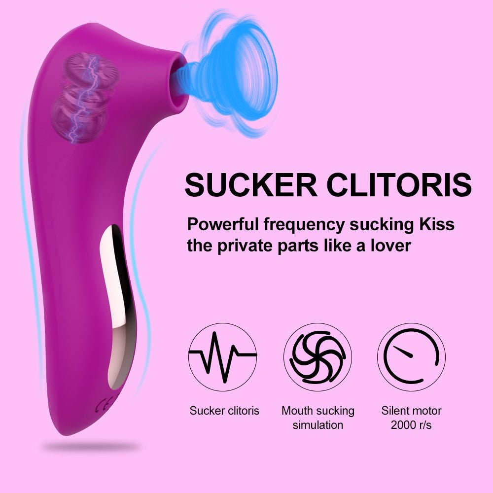 Clit Sucker Vagina Sucking Vibrator Female Clitoris Vacuum Stimulator Nipple Sex Toys for Adults 18 Women Masturbator Product | TageUnlimited