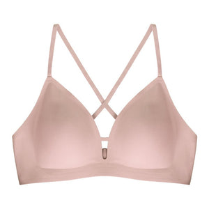 Cross Adjustable Shoulder Strap Women's Super Comfort Wirefree Seam Free Push Up Jelly Bra Padded Bralette Lady For Dailywear | Tage-Active