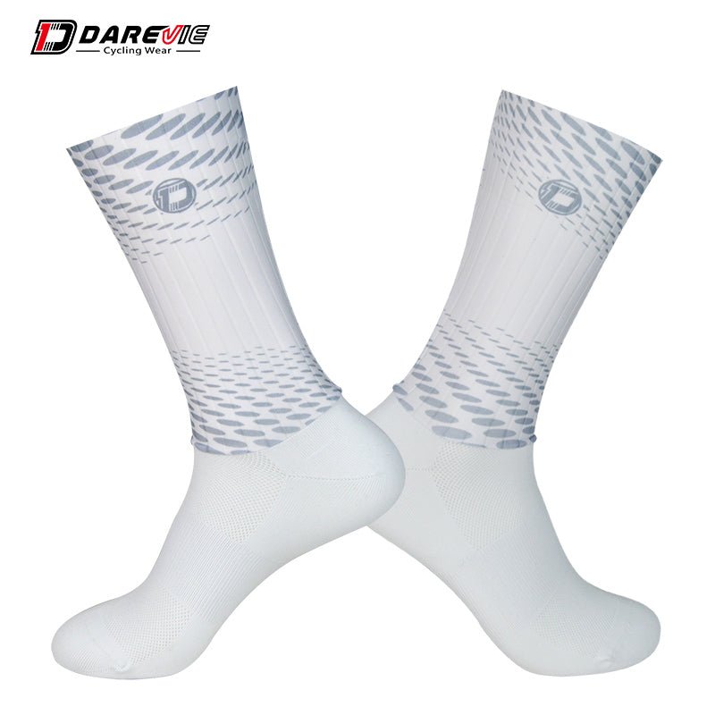 Darevie Combined Printing Socks Custom Cycling Socks with Strip Fabric Breathable Mtb/road Running Anti-slip High Speed Aero Men | Tage-Active