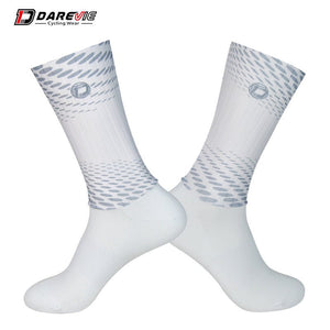 Darevie Combined Printing Socks Custom Cycling Socks with Strip Fabric Breathable Mtb/road Running Anti-slip High Speed Aero Men | Tage-Active