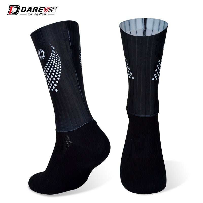 Darevie Combined Printing Socks Custom Cycling Socks with Strip Fabric Breathable Mtb/road Running Anti-slip High Speed Aero Men | Tage-Active
