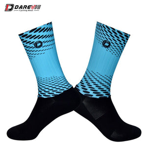 Darevie Combined Printing Socks Custom Cycling Socks with Strip Fabric Breathable Mtb/road Running Anti-slip High Speed Aero Men | Tage-Active