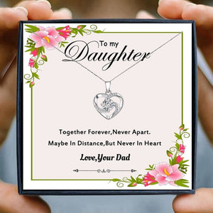 Daughter dad Necklace Gifts Crystal Pendant Necklace Women Necklaces Pendants father Graduation Gifts Birthday Presents jewelry | 0 | Tage-Active