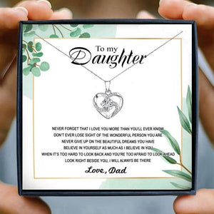 Daughter dad Necklace Gifts Crystal Pendant Necklace Women Necklaces Pendants father Graduation Gifts Birthday Presents jewelry | 0 | Tage-Active