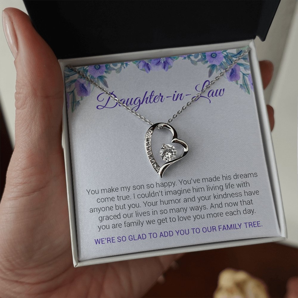 Daughter In Law | We Are So Glad to Add You 💜💎 | Jewelry | C30025TG, C30025TR, lx-C30025, PB23-WOOD, PROD-1892882, PT-781, TNM-1, USER-43062 | TageUnlimited