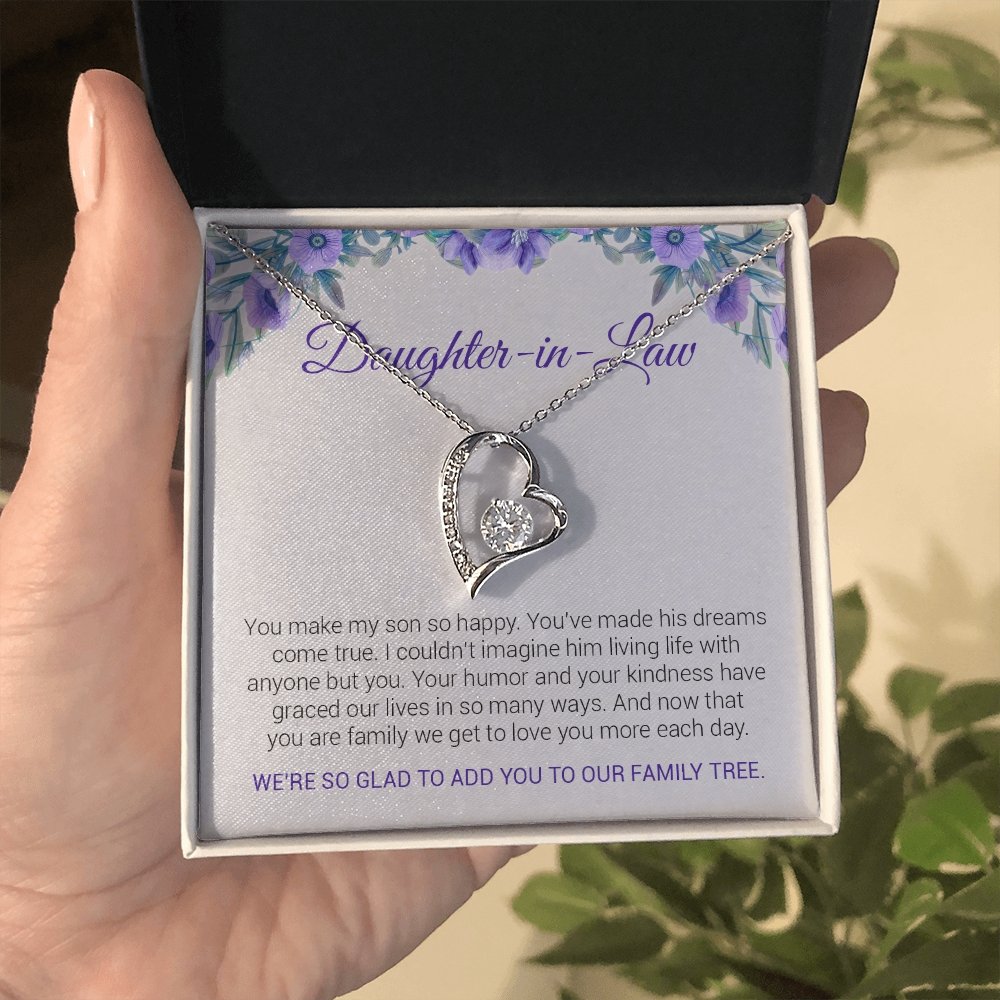Daughter In Law | We Are So Glad to Add You 💜💎 | Jewelry | C30025TG, C30025TR, lx-C30025, PB23-WOOD, PROD-1892882, PT-781, TNM-1, USER-43062 | TageUnlimited