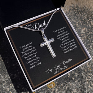 Dear Dad | Thank You For Giving Me The Best Things | Jewelry | A1013T, E070T, lx-E070, PB23-WOOD, PROD-2166735, PT-1329, TNM-1, USER-43062 | TageUnlimited