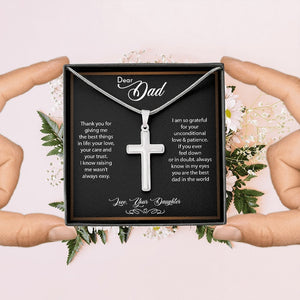 Dear Dad | Thank You For Giving Me The Best Things | Jewelry | A1013T, E070T, lx-E070, PB23-WOOD, PROD-2166735, PT-1329, TNM-1, USER-43062 | TageUnlimited