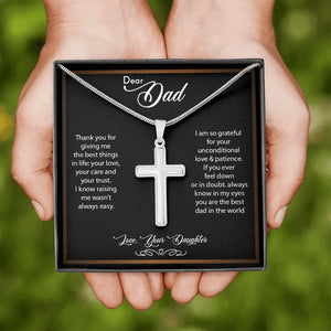 Dear Dad | Thank You For Giving Me The Best Things | Jewelry | A1013T, E070T, lx-E070, PB23-WOOD, PROD-2166735, PT-1329, TNM-1, USER-43062 | TageUnlimited