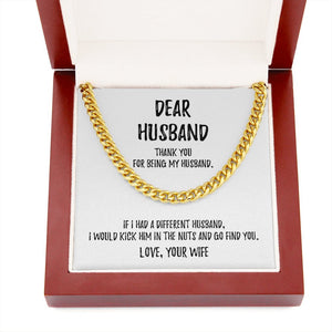 Dear Husband | Thank You For Being My Husband ❤️🥰 | Jewelry | C30184T, C30184TG, lx-C30184, PB23-WOOD, PROD-1818093, PT-1772, USER-43062 | TageUnlimited