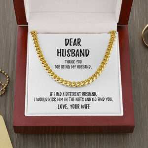 Dear Husband | Thank You For Being My Husband ❤️🥰 | Jewelry | C30184T, C30184TG, lx-C30184, PB23-WOOD, PROD-1818093, PT-1772, USER-43062 | TageUnlimited