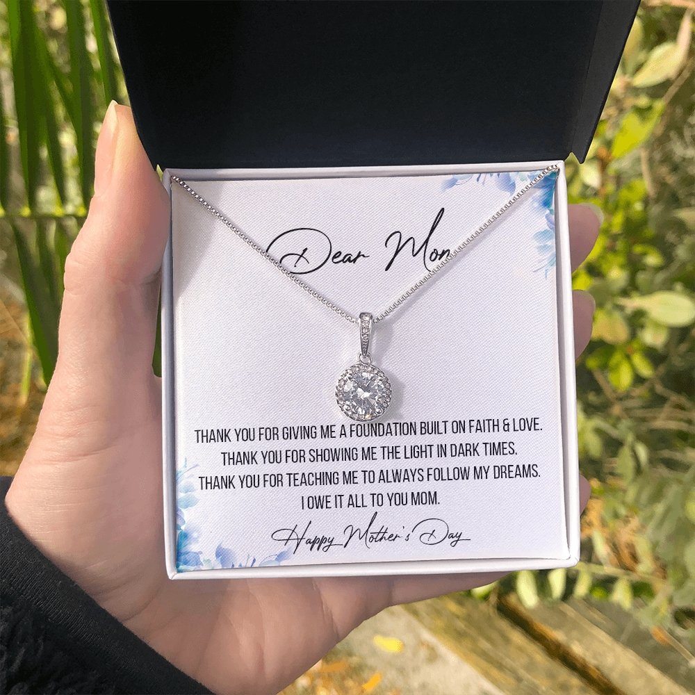Dear Mom | I Owe It All To You | Jewelry | C30187TR, lx-C30187, PB23-WOOD, PROD-2096674, PT-2646, TNM-1, USER-43062 | TageUnlimited