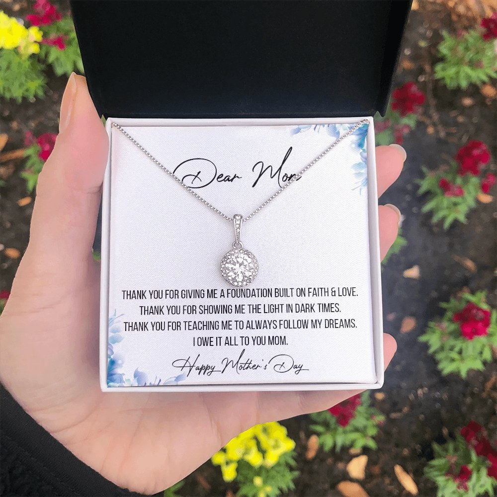 Dear Mom | I Owe It All To You | Jewelry | C30187TR, lx-C30187, PB23-WOOD, PROD-2096674, PT-2646, TNM-1, USER-43062 | TageUnlimited