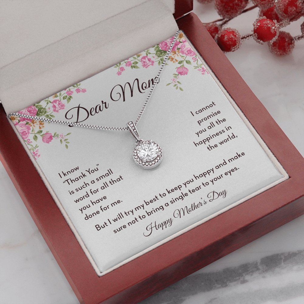Dear Mom | Thank You Is Such A Small Word | Jewelry | C30187TR, lx-C30187, PB23-WOOD, PROD-2008317, PT-2646, TNM-1, USER-43062 | TageUnlimited