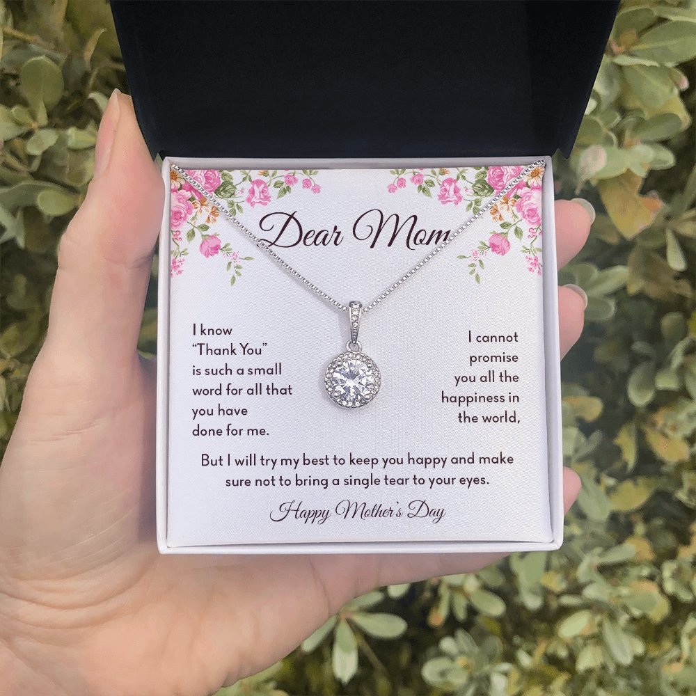 Dear Mom | Thank You Is Such A Small Word | Jewelry | C30187TR, lx-C30187, PB23-WOOD, PROD-2008317, PT-2646, TNM-1, USER-43062 | TageUnlimited