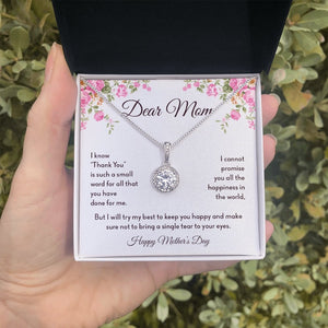 Dear Mom | Thank You Is Such A Small Word | Jewelry | C30187TR, lx-C30187, PB23-WOOD, PROD-2008317, PT-2646, TNM-1, USER-43062 | TageUnlimited