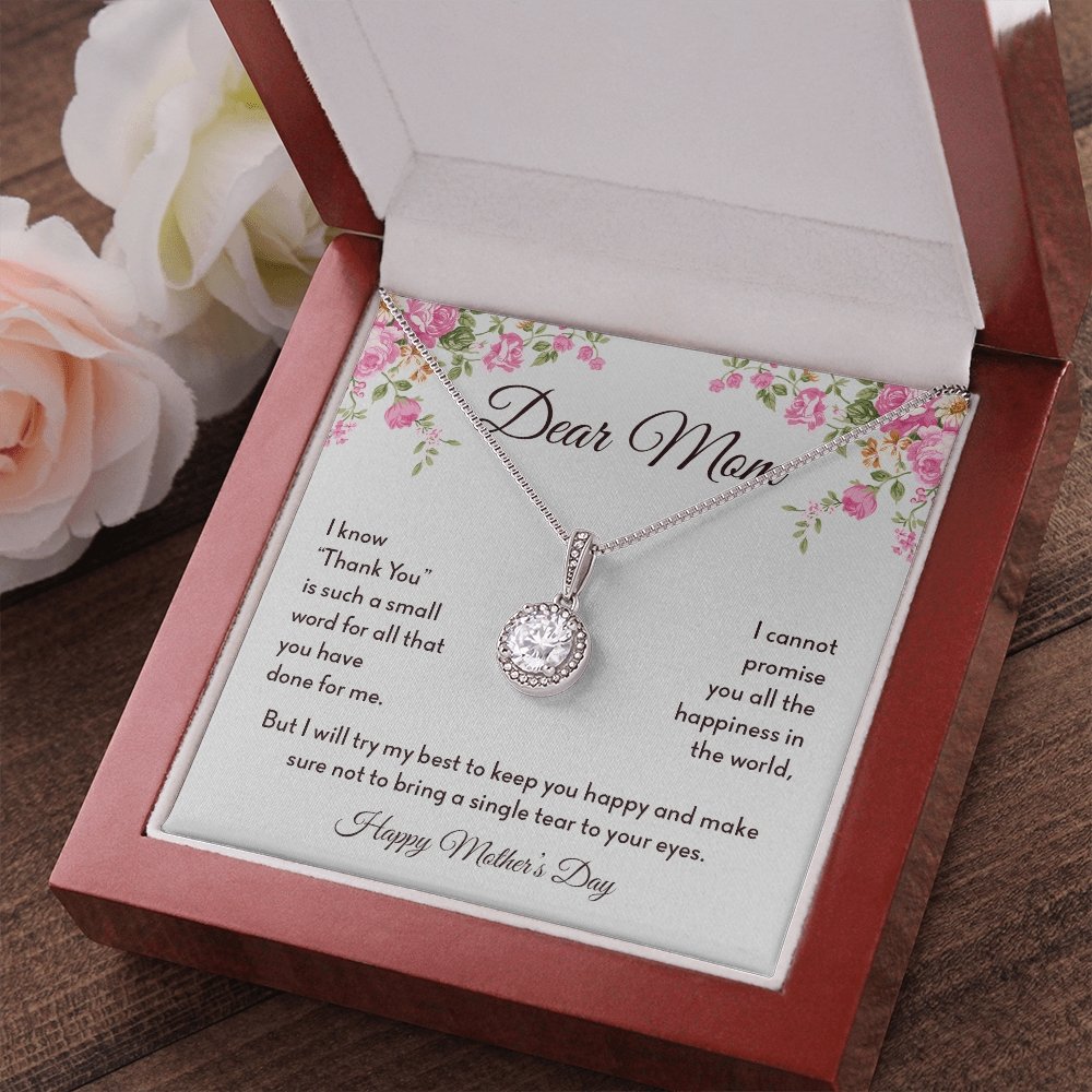Dear Mom | Thank You Is Such A Small Word | Jewelry | C30187TR, lx-C30187, PB23-WOOD, PROD-2008317, PT-2646, TNM-1, USER-43062 | TageUnlimited