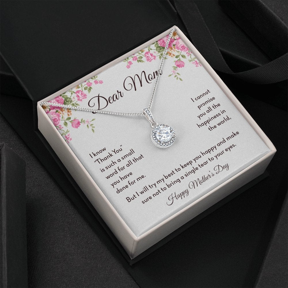 Dear Mom | Thank You Is Such A Small Word | Jewelry | C30187TR, lx-C30187, PB23-WOOD, PROD-2008317, PT-2646, TNM-1, USER-43062 | TageUnlimited