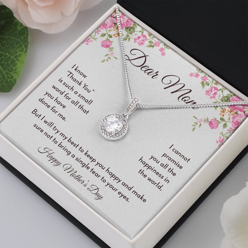 Dear Mom | Thank You Is Such A Small Word | Jewelry | C30187TR, lx-C30187, PB23-WOOD, PROD-2008317, PT-2646, TNM-1, USER-43062 | TageUnlimited