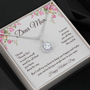 Dear Mom | Thank You Is Such A Small Word | Jewelry | C30187TR, lx-C30187, PB23-WOOD, PROD-2008317, PT-2646, TNM-1, USER-43062 | TageUnlimited
