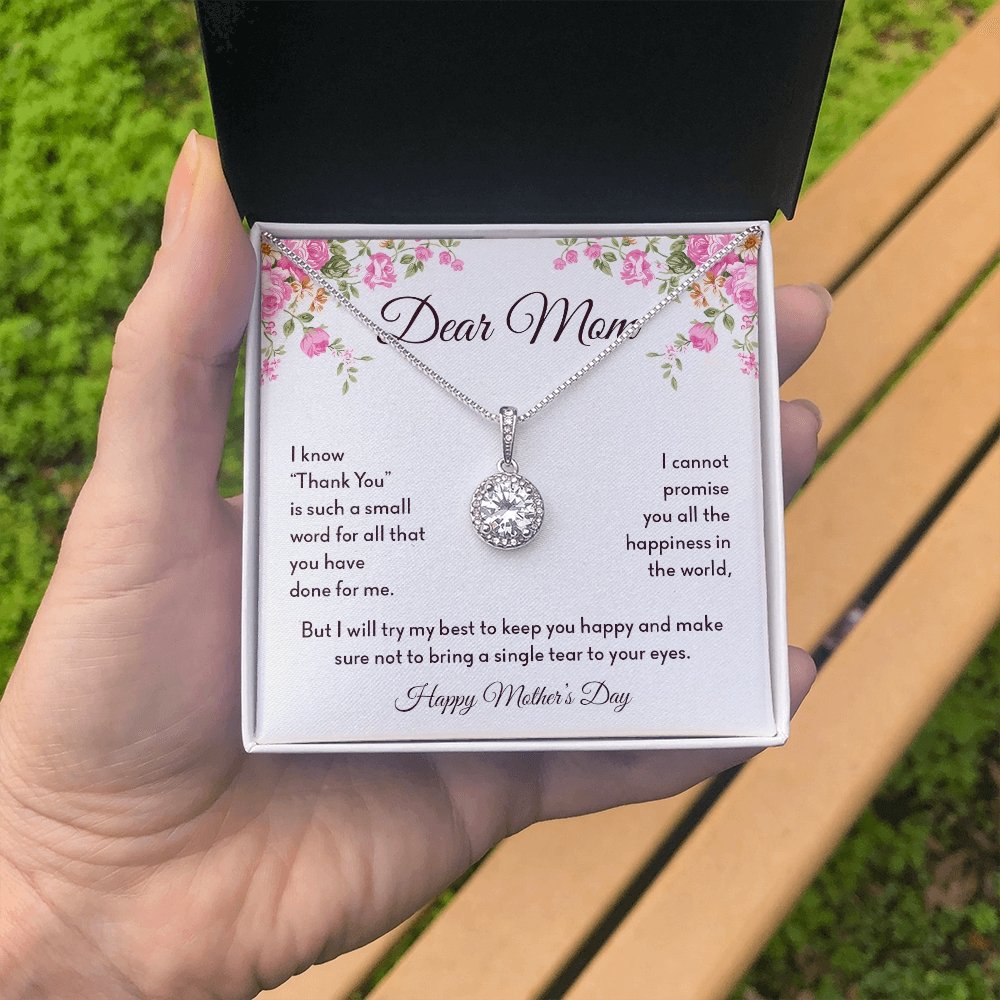 Dear Mom | Thank You Is Such A Small Word | Jewelry | C30187TR, lx-C30187, PB23-WOOD, PROD-2008317, PT-2646, TNM-1, USER-43062 | TageUnlimited