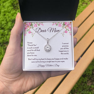 Dear Mom | Thank You Is Such A Small Word | Jewelry | C30187TR, lx-C30187, PB23-WOOD, PROD-2008317, PT-2646, TNM-1, USER-43062 | TageUnlimited